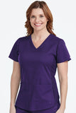 7459 V-NECK SHIRTTAIL TOP (Size: 4X-5X)